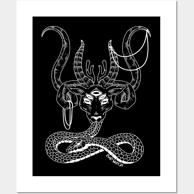 Baphomets Calling - Occult Witches Wall Art by Bad Witch